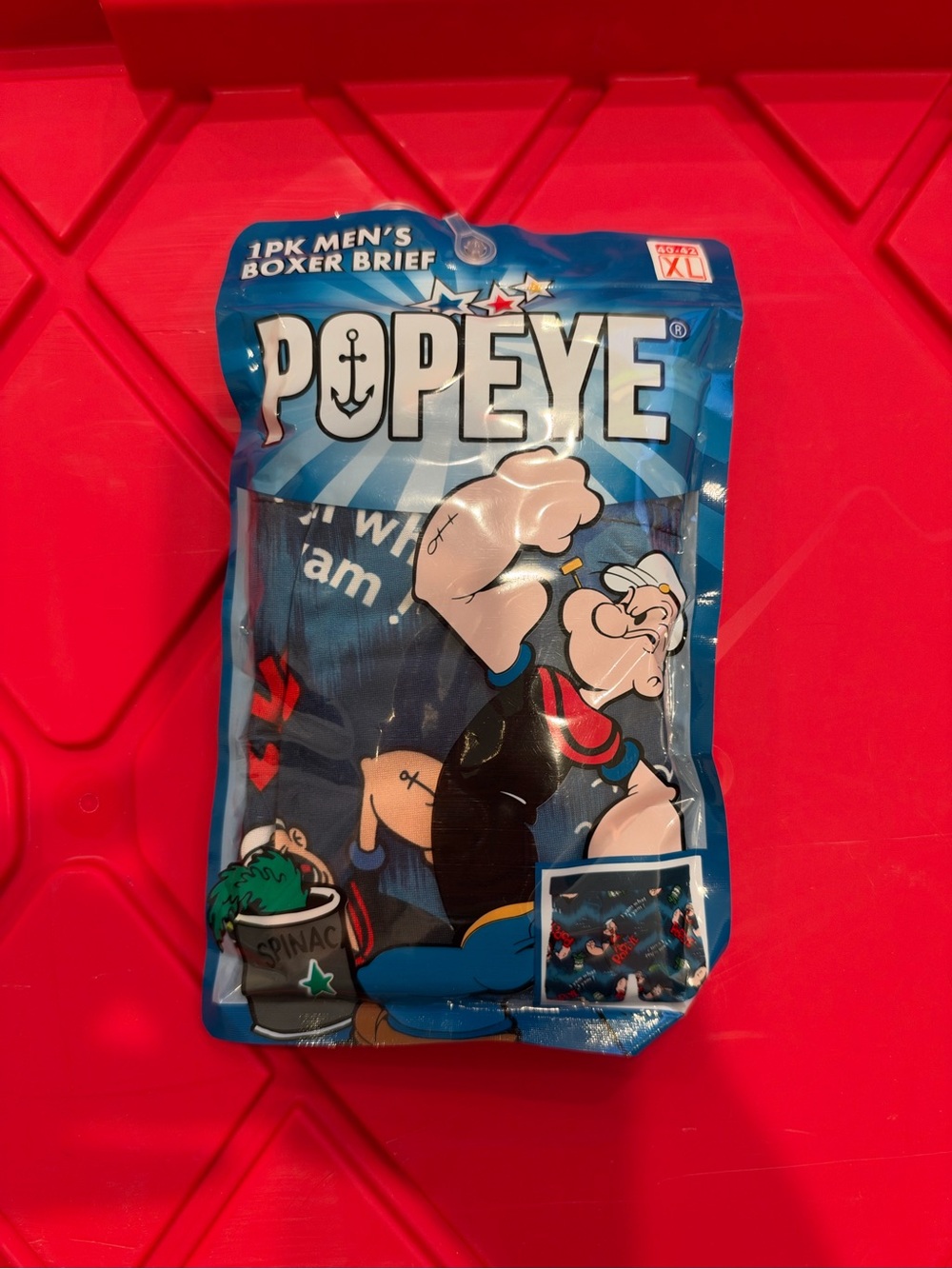 Popeye 1 Pack Men's Boxer Briefs